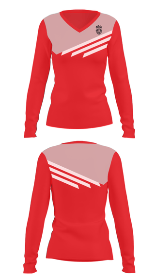 Women's Long Sleeve Vneck Shirt, Inferno, Men's Soccer, Teamtime, Team time, sublimation, custom sports apparel, team uniforms, spirit wear, spiritwear, sports uniforms, custom shirts, team store, custom team store, fundraiser sports, apparel fundraiser