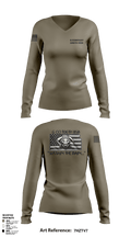 G Co 106th BSB 87834458 Women's Long Sleeve V-neck Shirt - 5
