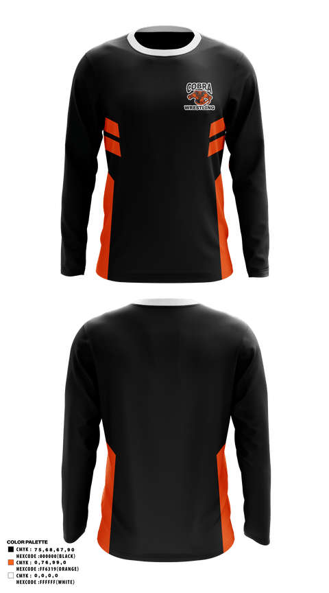 Long Sleeve Performance Shirt, Cobra Wrestling, Wrestling, Teamtime, Team time, sublimation, custom sports apparel, team uniforms, spirit wear, spiritwear, sports uniforms, custom shirts, team store, custom team store, fundraiser sports, apparel fundraiser