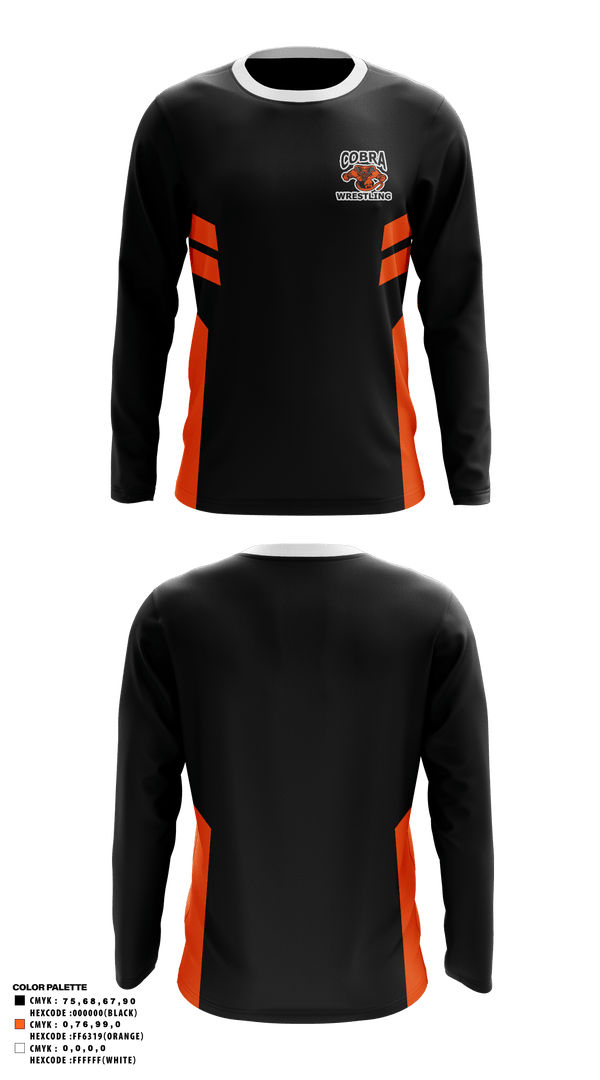 Long Sleeve Performance Shirt, Cobra Wrestling, Wrestling, Teamtime, Team time, sublimation, custom sports apparel, team uniforms, spirit wear, spiritwear, sports uniforms, custom shirts, team store, custom team store, fundraiser sports, apparel fundraiser