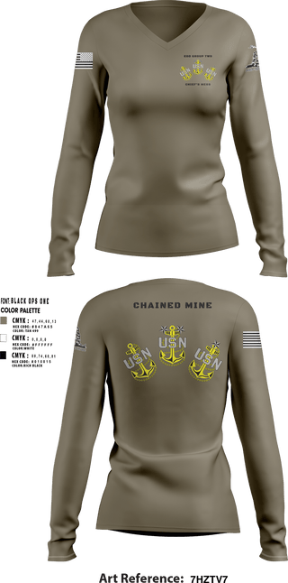 Women's Long Sleeve Vneck Shirt, , Navy, Teamtime, Team time, sublimation, custom sports apparel, team uniforms, spirit wear, spiritwear, sports uniforms, custom shirts, team store, custom team store, fundraiser sports, apparel fundraiser