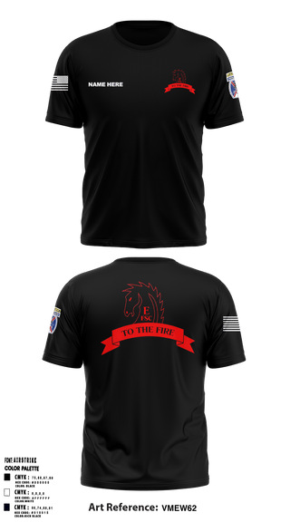 Short Sleeve Performance Shirt, Echo FSC Stampede 7th Eng, Army, Teamtime, Team time, sublimation, custom sports apparel, team uniforms, spirit wear, spiritwear, sports uniforms, custom shirts, team store, custom team store, fundraiser sports, apparel fundraiser