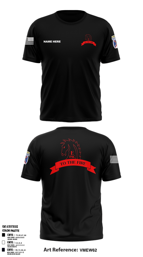 Short Sleeve Performance Shirt, Echo FSC Stampede 7th Eng, Army, Teamtime, Team time, sublimation, custom sports apparel, team uniforms, spirit wear, spiritwear, sports uniforms, custom shirts, team store, custom team store, fundraiser sports, apparel fundraiser