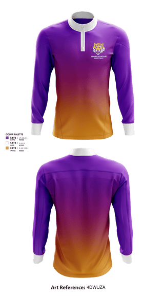 Quarter Zip Jacket, Edward Lee McClain High School Basketball, Women's Basketball, Teamtime, Team time, sublimation, custom sports apparel, team uniforms, spirit wear, spiritwear, sports uniforms, custom shirts, team store, custom team store, fundraiser sports, apparel fundraiser