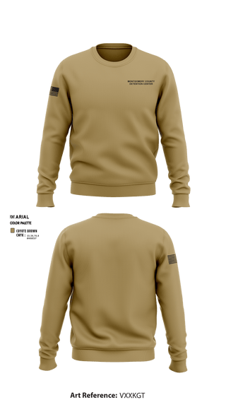Crew Neck Sweatshirt, Montgomery County Detention Center, Police, Teamtime, Team time, sublimation, custom sports apparel, team uniforms, spirit wear, spiritwear, sports uniforms, custom shirts, team store, custom team store, fundraiser sports, apparel fundraiser