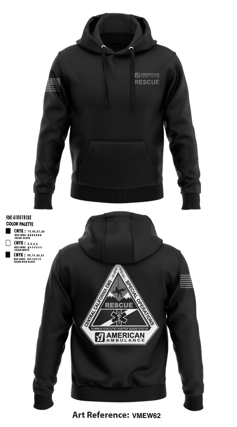 Hoodie, American Ambulance Rescue, , Teamtime, Team time, sublimation, custom sports apparel, team uniforms, spirit wear, spiritwear, sports uniforms, custom shirts, team store, custom team store, fundraiser sports, apparel fundraiser