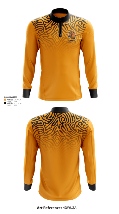 Lanphier High School Basketball 10525030 Quarter Zip Jacket - 1