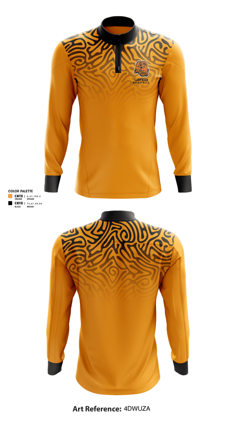 Quarter Zip Jacket, Lanphier High School Basketball, Men's Basketball, Teamtime, Team time, sublimation, custom sports apparel, team uniforms, spirit wear, spiritwear, sports uniforms, custom shirts, team store, custom team store, fundraiser sports, apparel fundraiser