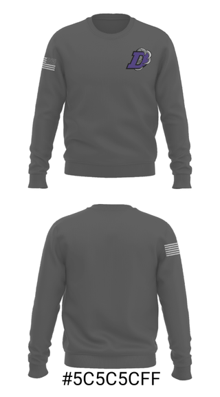 Crew Neck Sweatshirt, Darlington High School Soccer, Men's Soccer, Teamtime, Team time, sublimation, custom sports apparel, team uniforms, spirit wear, spiritwear, sports uniforms, custom shirts, team store, custom team store, fundraiser sports, apparel fundraiser