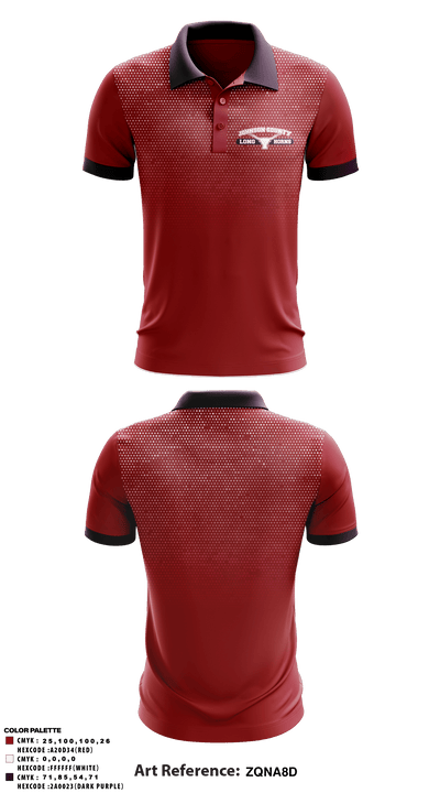 JOHNSON COUNTY LONGHORNS 83204786398 Short Sleeve Performance Polo - 1