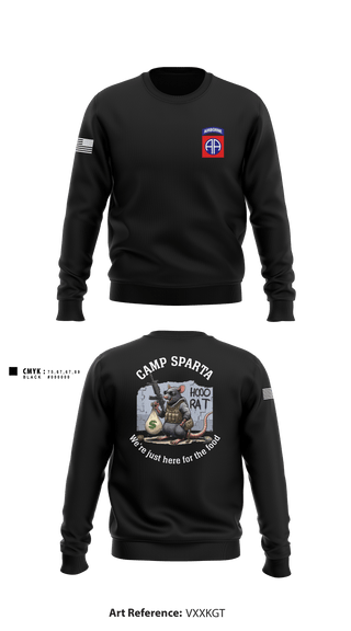 Crew Neck Sweatshirt, 82nd, Army, Teamtime, Team time, sublimation, custom sports apparel, team uniforms, spirit wear, spiritwear, sports uniforms, custom shirts, team store, custom team store, fundraiser sports, apparel fundraiser