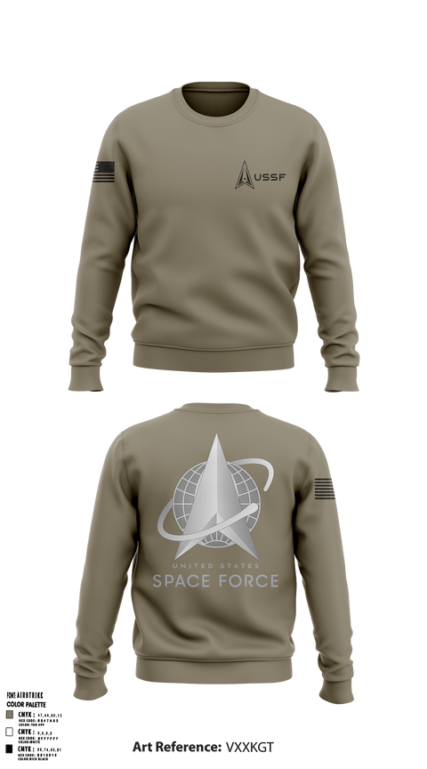 Crew Neck Sweatshirt, Peterson Space Force Base, Space Force, Teamtime, Team time, sublimation, custom sports apparel, team uniforms, spirit wear, spiritwear, sports uniforms, custom shirts, team store, custom team store, fundraiser sports, apparel fundraiser
