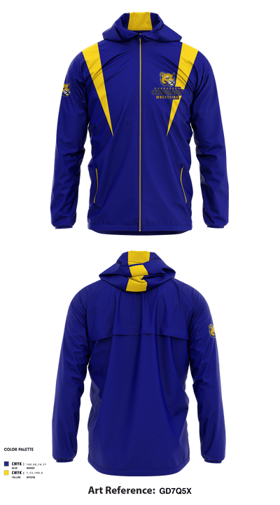 Evergreen High School Wrestling 67043077 Windbreaker - 1