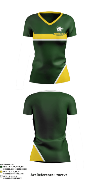 Women's Short Sleeve Vneck Shirt, Arthur P Schalick High School, Spirit Store, Teamtime, Team time, sublimation, custom sports apparel, team uniforms, spirit wear, spiritwear, sports uniforms, custom shirts, team store, custom team store, fundraiser sports, apparel fundraiser