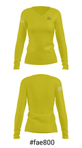 Anson Jones Middle School Volleyball 86827559 Women's Long Sleeve V-neck Shirt - 20