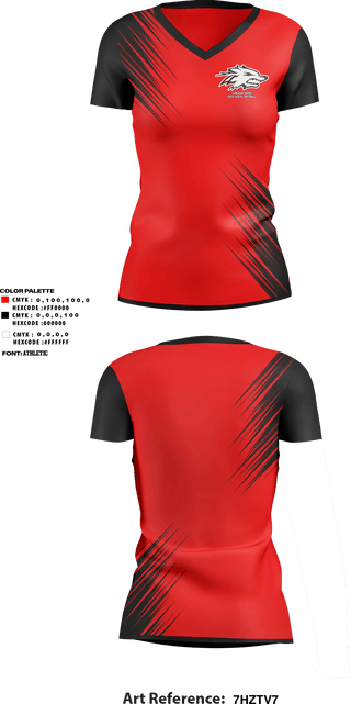 Women's Short Sleeve Vneck Shirt, Langham Creek High School Softball, Softball, Teamtime, Team time, sublimation, custom sports apparel, team uniforms, spirit wear, spiritwear, sports uniforms, custom shirts, team store, custom team store, fundraiser sports, apparel fundraiser