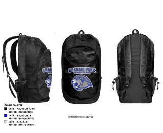 Gear Bag, Graham Park Middle School Wrestling, Wrestling, Teamtime, Team time, sublimation, custom sports apparel, team uniforms, spirit wear, spiritwear, sports uniforms, custom shirts, team store, custom team store, fundraiser sports, apparel fundraiser