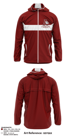 Windbreaker, Anniston High School, Spirit Store, Teamtime, Team time, sublimation, custom sports apparel, team uniforms, spirit wear, spiritwear, sports uniforms, custom shirts, team store, custom team store, fundraiser sports, apparel fundraiser