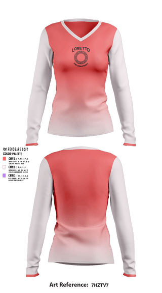 Women's Long Sleeve Vneck Shirt, , Fire Department, Teamtime, Team time, sublimation, custom sports apparel, team uniforms, spirit wear, spiritwear, sports uniforms, custom shirts, team store, custom team store, fundraiser sports, apparel fundraiser