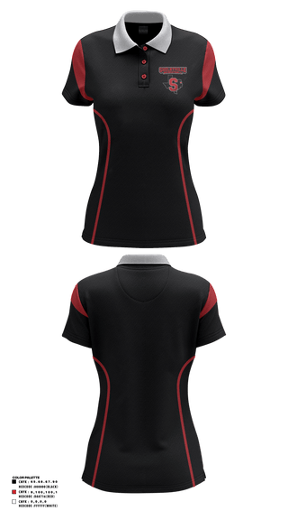 Women's Short Sleeve Performance Polo, Shelbyville High School Basketball, Women's Basketball, Teamtime, Team time, sublimation, custom sports apparel, team uniforms, spirit wear, spiritwear, sports uniforms, custom shirts, team store, custom team store, fundraiser sports, apparel fundraiser