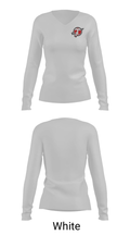 Tecumseh High School Swimming 39196811 Women's Long Sleeve V-neck Shirt - 6