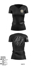 Wayne County K9 Team 22596021 Women's Short Sleeve V-neck Shirt - 49