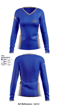 Naperville Yard Indoor Sports Complex 27019954 Women's Long Sleeve V-neck Shirt - 1
