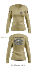 AREA 2, 12TH BN ARCG 57616910 Women's Long Sleeve V-neck Shirt - 5