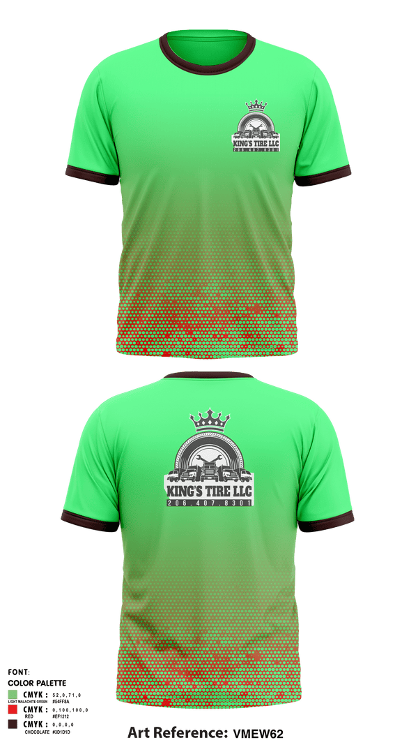 Short Sleeve Performance Shirt, Kings tire llcKings tire llc, , Teamtime, Team time, sublimation, custom sports apparel, team uniforms, spirit wear, spiritwear, sports uniforms, custom shirts, team store, custom team store, fundraiser sports, apparel fundraiser