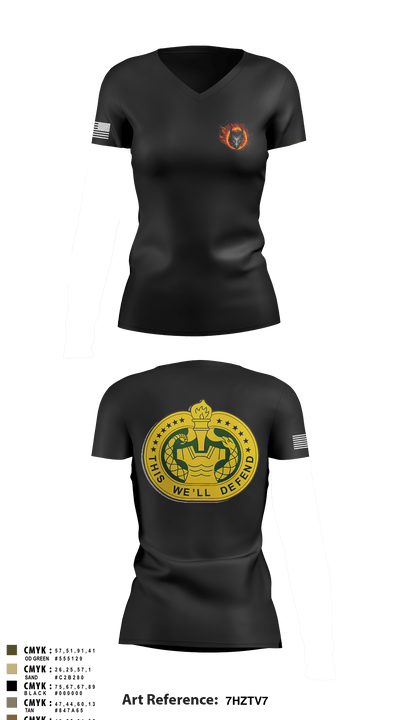 Delta Co, Dragons 16774079 Women's Short Sleeve V-neck Shirt - 1