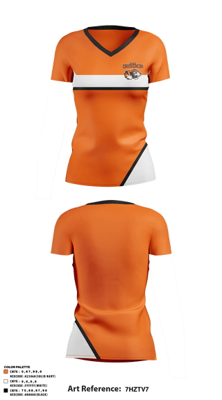 Women's Short Sleeve Vneck Shirt, New Richmond Middle School, Spirit Store, Teamtime, Team time, sublimation, custom sports apparel, team uniforms, spirit wear, spiritwear, sports uniforms, custom shirts, team store, custom team store, fundraiser sports, apparel fundraiser