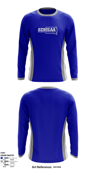 SDHSAA 19396685 Long Sleeve Performance Shirt - 1