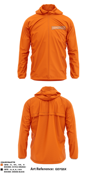 Windbreaker, Dighton High School, Spirit Store, Teamtime, Team time, sublimation, custom sports apparel, team uniforms, spirit wear, spiritwear, sports uniforms, custom shirts, team store, custom team store, fundraiser sports, apparel fundraiser