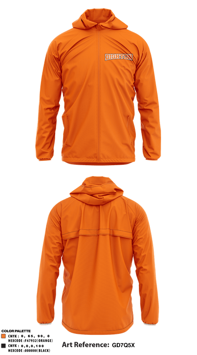 Dighton High School 76298618 Windbreaker - 3