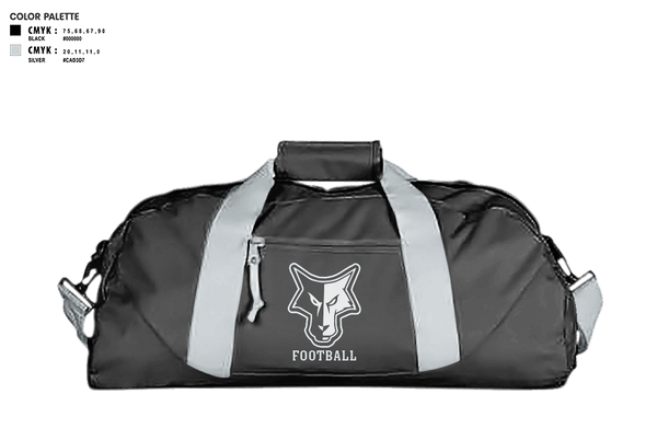 Duffle Bag, Waverly-South Shore Coyotes, Football, Teamtime, Team time, sublimation, custom sports apparel, team uniforms, spirit wear, spiritwear, sports uniforms, custom shirts, team store, custom team store, fundraiser sports, apparel fundraiser