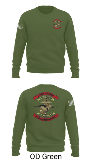 Crew Neck Sweatshirt, , Marines, Teamtime, Team time, sublimation, custom sports apparel, team uniforms, spirit wear, spiritwear, sports uniforms, custom shirts, team store, custom team store, fundraiser sports, apparel fundraiser