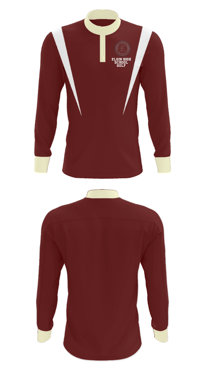 Elgin High School Golf 19799205 Quarter Zip Jacket - 14