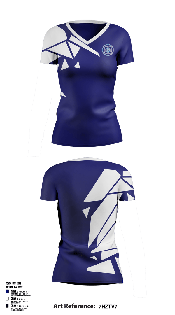 Women's Short Sleeve Vneck Shirt, The Springs A Montessori School, Spirit Store, Teamtime, Team time, sublimation, custom sports apparel, team uniforms, spirit wear, spiritwear, sports uniforms, custom shirts, team store, custom team store, fundraiser sports, apparel fundraiser