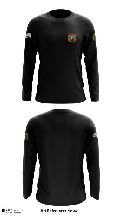 Milton Police Department 34508245 Long Sleeve Performance Shirt - 1