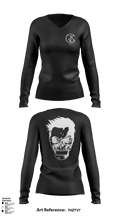 CrisCris 89988589 Women's Long Sleeve V-neck Shirt - 1