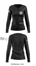 Fleet Weather Center - Norfolk 5316025 Women's Long Sleeve V-neck Shirt - 1