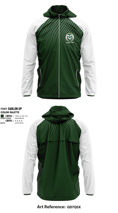 Sylvania High School Cheer 42424499 Windbreaker - 1