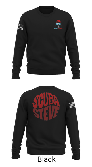 Crew Neck Sweatshirt, Scuba Steve, , Teamtime, Team time, sublimation, custom sports apparel, team uniforms, spirit wear, spiritwear, sports uniforms, custom shirts, team store, custom team store, fundraiser sports, apparel fundraiser