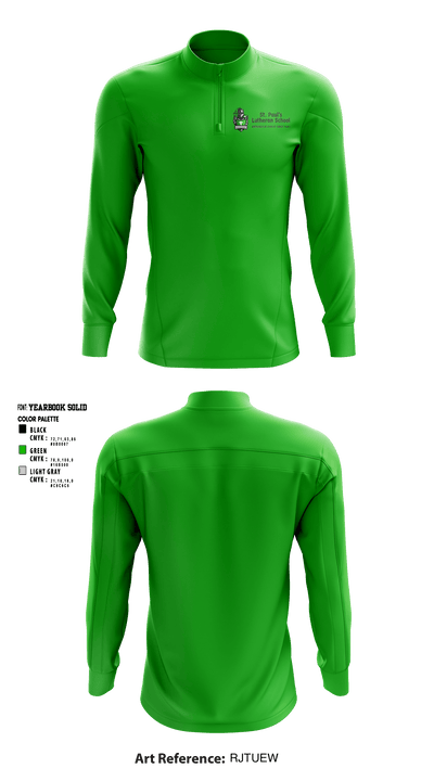 St Pauls Evangelical Lutheran School 11687523 Quarter Zip Jacket - 2