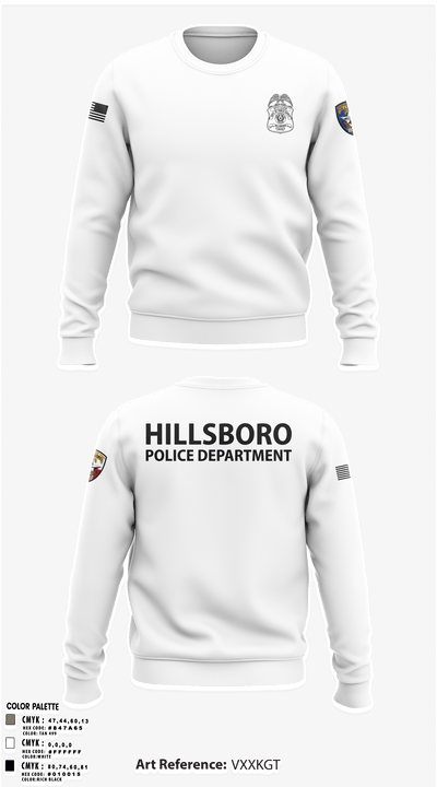 Hillsboro Police Department 31441057 Crew Neck Sweatshirt - 2 (1)