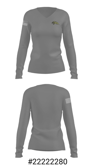 Women's Long Sleeve Vneck Shirt, Russellville High School Soccer, Women's Soccer, Teamtime, Team time, sublimation, custom sports apparel, team uniforms, spirit wear, spiritwear, sports uniforms, custom shirts, team store, custom team store, fundraiser sports, apparel fundraiser