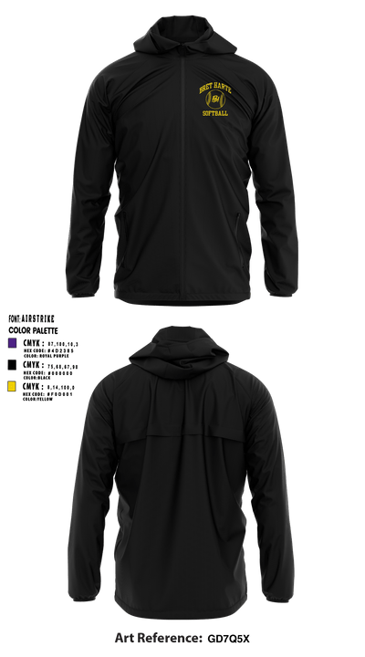 BRET HARTE UNION HIGH SCHOOL SOFTBALL Windbreaker - 7