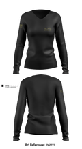 HCA HEALTHCARE 97224522 Women's Long Sleeve V-neck Shirt - 4