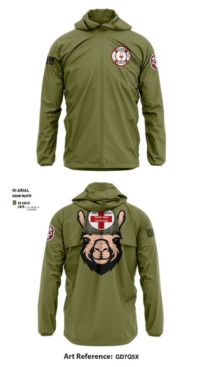 Alpha Company, WBAMC 94187438 Windbreaker - 7