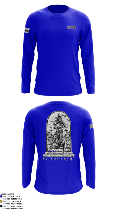 E CO. 8TH ENGINEER BATTALION 25810493 Long Sleeve Performance Shirt - 1